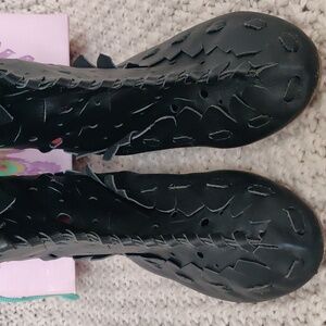 IRREGULAR CHOICE Anna Black Boots Leather Size 7